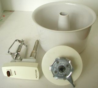 NuTone Food Center Mixer Bowl with Beater and Connector base