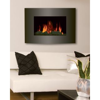 Hometech Contemporary Electric Fireplace 1 500W Wall Mount 34 75INL x