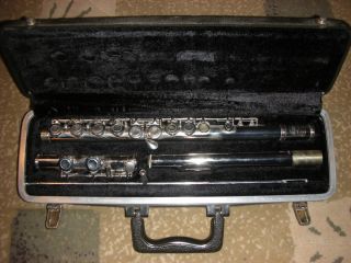 Bundy Selmer Flute with Hard Case and Cleaning Rod Silver
