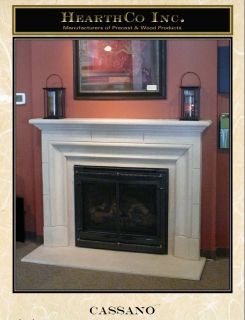 Cassano Fireplace Mantel Mantle Surround Gypsum Precast Mantels