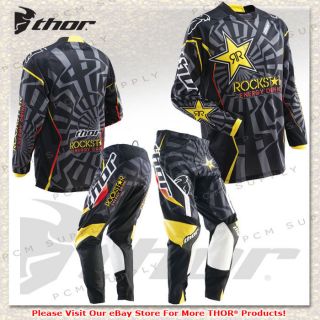 Thor 2012 Phase Rockstar Motocross MX Motorcycle Jersey Pant Race Gear