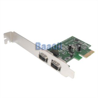  Express PCI E to IEEE 1394a Firewire Adapter Cable Card 2 5GPBS