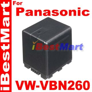 Rechargeable Battery for Panasonic VW VBN260 HDC HS900 TM900 SD900