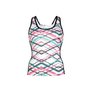 Accessories K Swiss Womens Racerback Shell Tank Rouge Red Plaid/Blk
