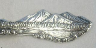 Flagstaff Arizona Sterling Silver Souvenir Spoon San Francisco Peaks