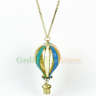  Stylish Fly Dearm Colorful Fire Balloon Necklace Coat Chain JE017