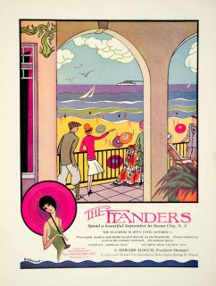 1930 Ad Flanders Hotel Ocean City New Jersey Princeton Inn H O Hofman