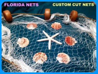 New Fishing Net Shell Star Fish Custom Cut at Time of Sal