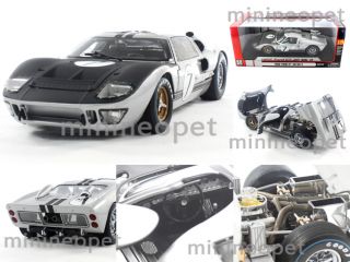 Collectibles 404 1966 Ford GT40 GT 40 Mark MK II 1 18 Silver w Black