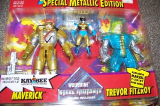  Metallic Edition Maverick Trevor Fitzroy and Wolverine Figures