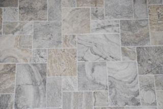 French Pattern Chiseled Silver Versailles Travertine Stone Tile