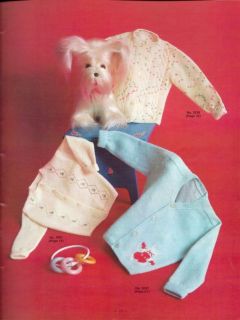 Vintage 1968 Fleisher Bear Brand 30 Lovable Hand Knits Book Infants to