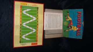 Vtg 1940s Football Board Game All Fair Sports Toy Litho Box Display