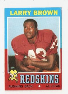 1971 Larry Brown Topps Football Trading Card 115