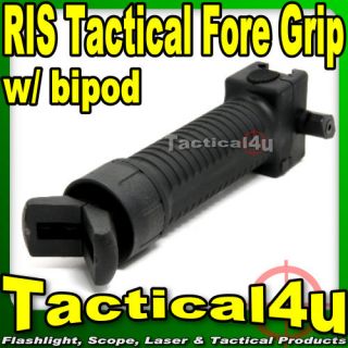 Tactical Fore Grip with Bipod for Picattinny Rail