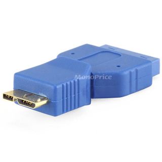 USB 3 0 Micro B Male to Housing 20pin Female Adapter Gold Plated