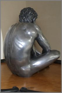 Sculpture Statue Homme Nu Erotique Acier Gay Male Nude