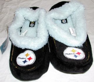  Steelers Moccasin Slippers Womens Forever Collectibles s M L