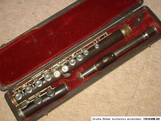  wooden reform (?) flute Aug. Rich. Hammig Boehm (?) flauta flöte