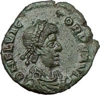 Flavius Victor Aquileia 384 Ad Authentic Ancient Roman Coin Very RARE