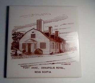 Decorative Ceramic Tile Fort Anne Annapolis Royal Nova Scotia County