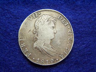 1819 Ferdin VII Silver Spanish Colonial Coin