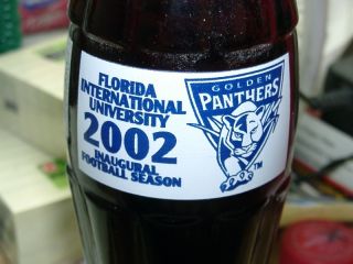 2002 Florida University Panthers Coca Cola Coke Bottle