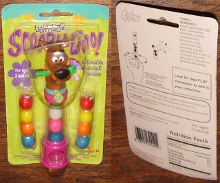 1990s FLIX SCOOBY DOO with Flower Gumball dispenser MOC HTF!!