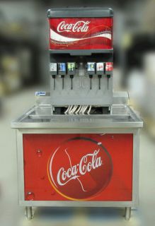Soda Fountain Dispenser System with Ice Bin Dispenser