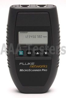 Fluke Networks Microtest Microscanner Pro Network Cable Tester