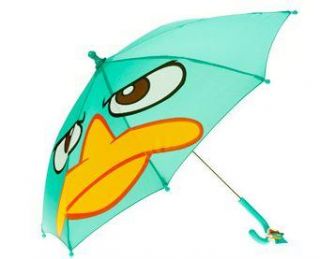 Phineas and Ferb Raincoat Hat Umbrella Set Size 4 5