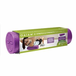 gaiam stretch strength foam roller kit 1 ea provides support balance