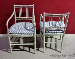VL1827 6 Fogle Furniture Co Faux Bamboo Dining Chairs