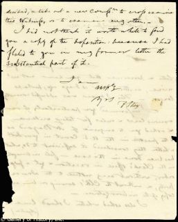 Francis Scott Key Autograph Letter Signed 01 18 1838