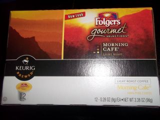 Keurig K CUPS Coffee Folgers Gourmet (MORNING CAFE) 12ct (1BOX