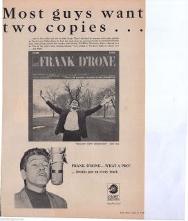 Frank DRone Brand New Morning 1968 Vintage Cash Box Magazine Ad