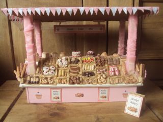  Ooak Dolls House Market Bakery Shop Stall over 145 food items included