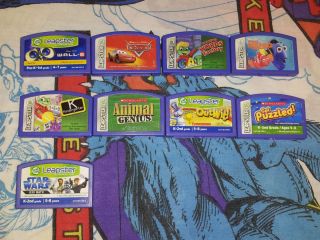 Leapster Game Lot 9 Games Cars Star Wars Finding Nemo