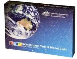 2008 ROYAL AUSTRALIAN MINT (6) COIN PROOF SET PLANET EARTH