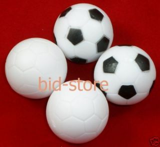 4pcs White Black Soccer Table Balls Foosball Ball
