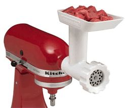 KitchenAid Food Grinder Stand Mixer Attachment Two Plates Brand New