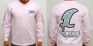 vicious logo t shirt long sleeve pink_swatch