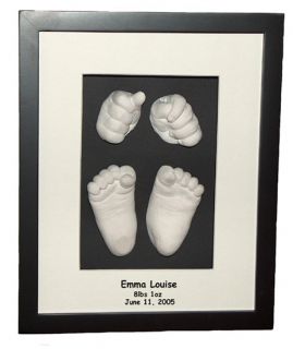 Baby Shadow Box Kit 8x10 Display Footprints Handprint