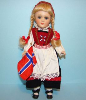 C1930 40 Norway Norwegian Bunad Costume Compo Doll Frantz Museum