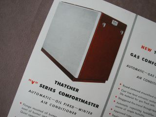 1945 Thatcher Furnace Co Catalog * Heating Air Conditioner Boilers