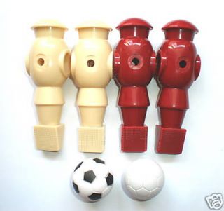 Foosball Soccer Table Man Replacement Parts 2 Balls