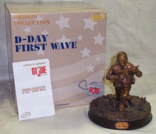 Hasbro Gi Joe WWII D Day First Wave Bronze Statue New