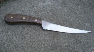 Custom Fish Fillet Camp Kitchen Knife Mora Wood Handles Flexible Blade
