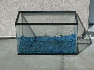 10 Gallon Glass Fish Tank Aquarium with Hood Light and Extras!