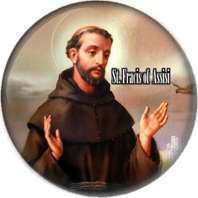 St Francis of Assisi Badges Buttons Pins 1inch 25mm